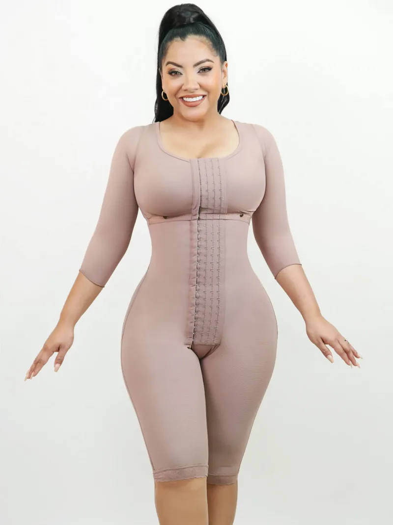 1095 - Full Control Body Shaper with Sleeves BBL