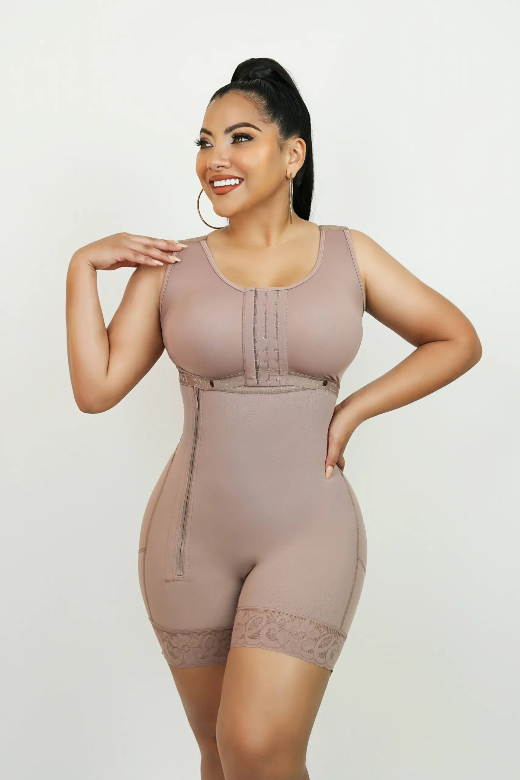 5082 | Short Post Surgical Girdle with Bra and Side Closure