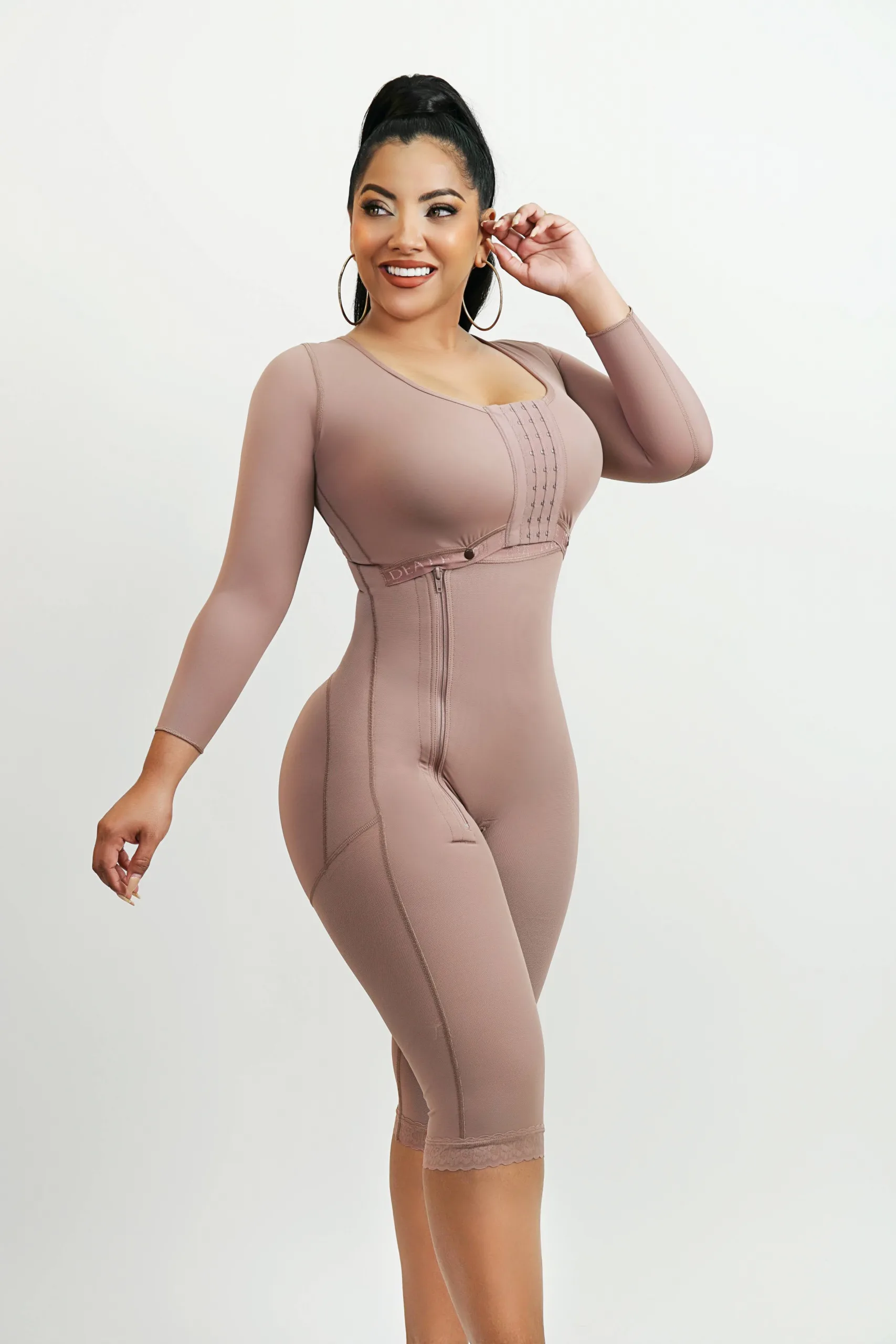 5080 - Full Control Body Shaper with Zipper BBL