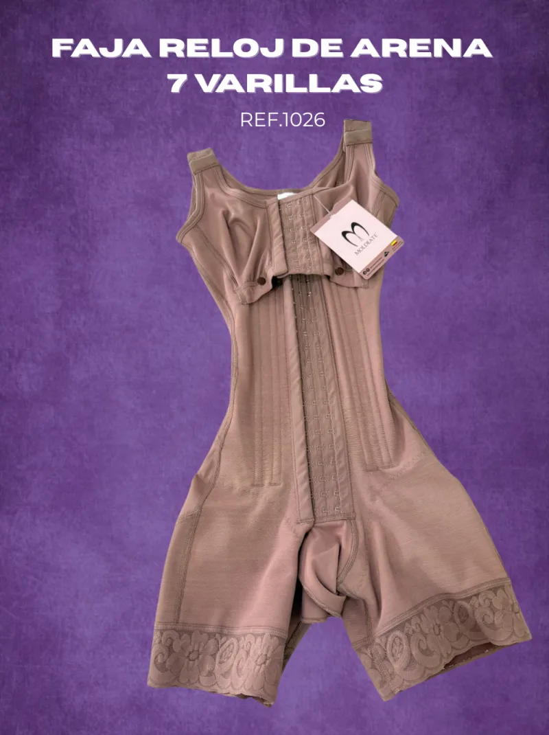 1026 - Bra 3 Hooks & Full Control Body Shaper Short