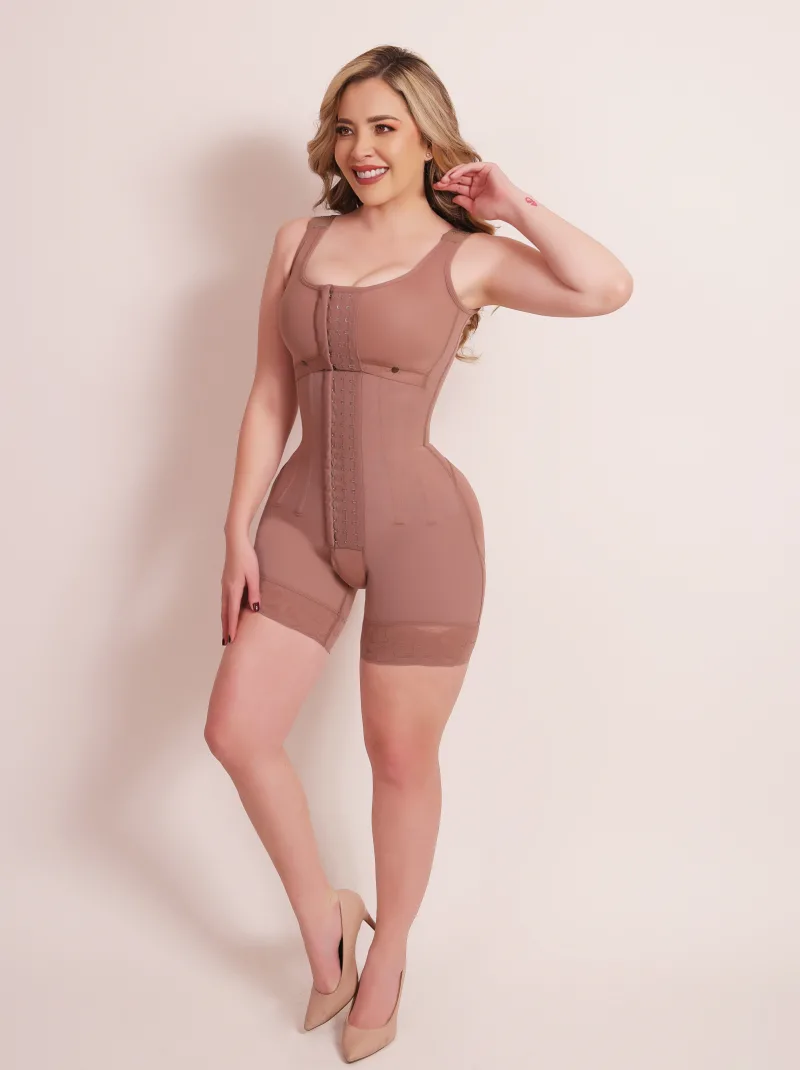 1026 - Bra 3 Hooks & Full Control Body Shaper Short