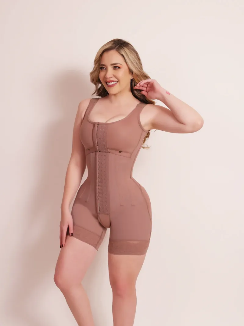 1026 - Bra 3 Hooks & Full Control Body Shaper Short